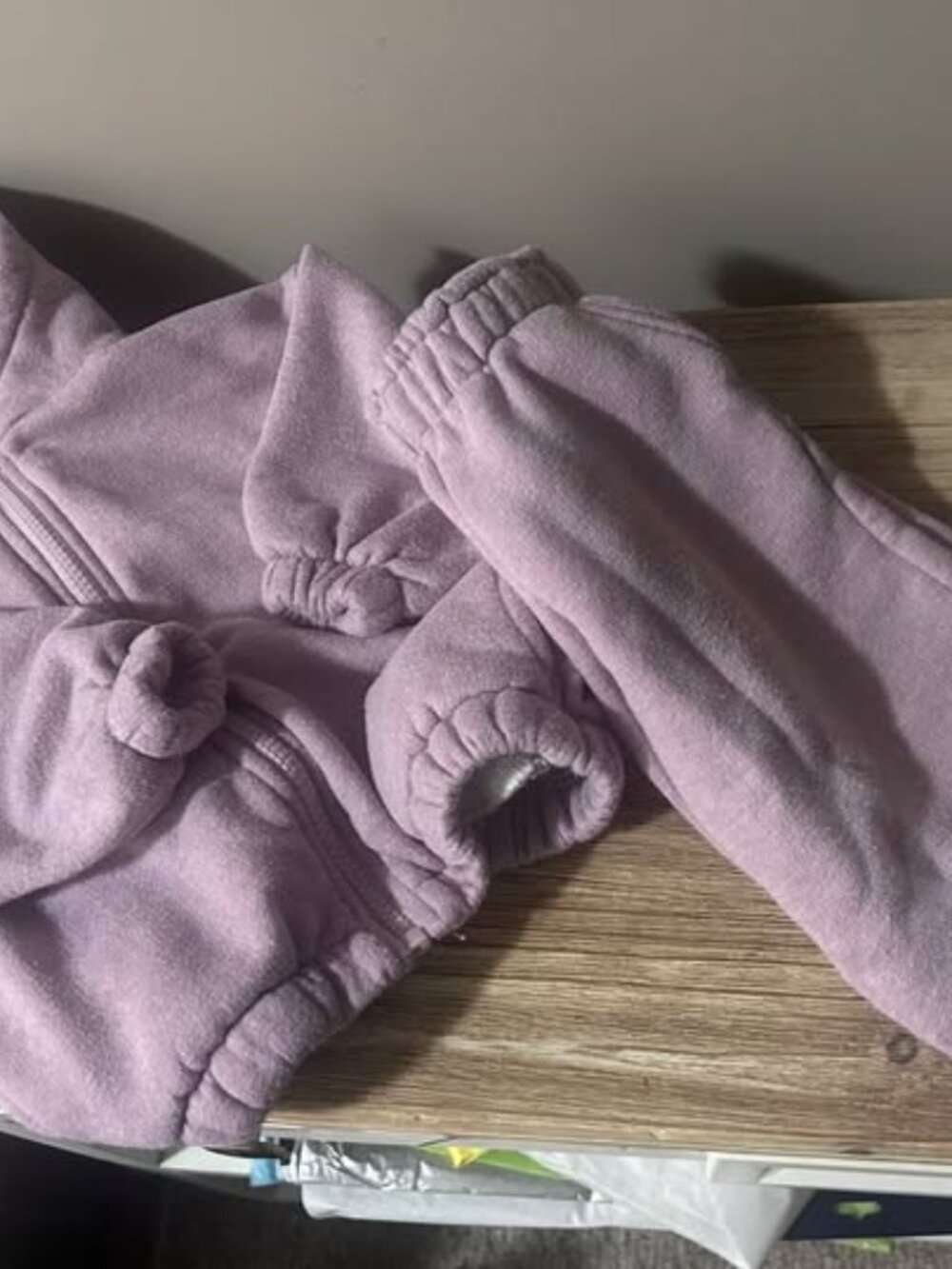 ZARA 2 piece girls tracksuit muted lilac 1.5 years